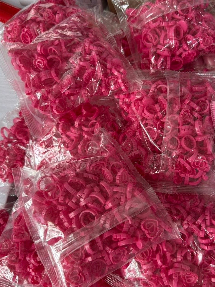 Heart Shaped Glue Rings (100 count)